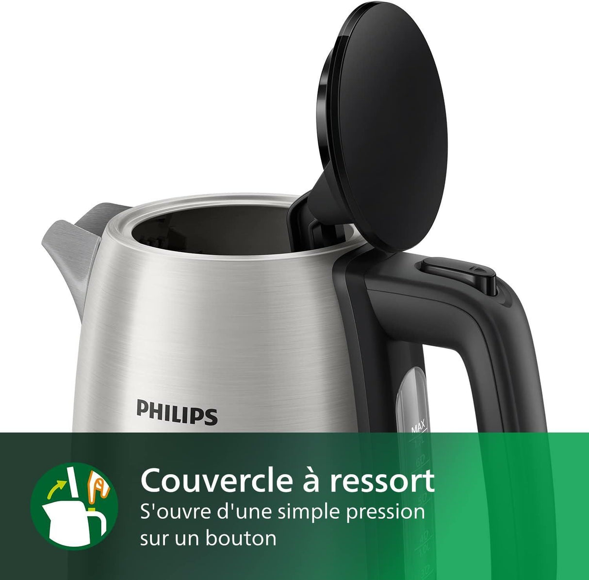 Bouilloire électrique - PHILIPS - HD9350/90 - Collection Métal - 1.7L - 2200W - Inox