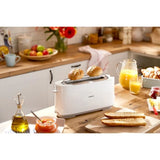 Grille pain PHILIPS HD2590/00 - 1 fente - Thermostat rÈglable - Fonction rÈchauffage et dÈgongÈlation - Blanc