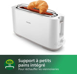 Grille-pain - PHILIPS - HD2590/00 - Collection Daily petit déjeuner - 1 fente longue - 830W - Blanc