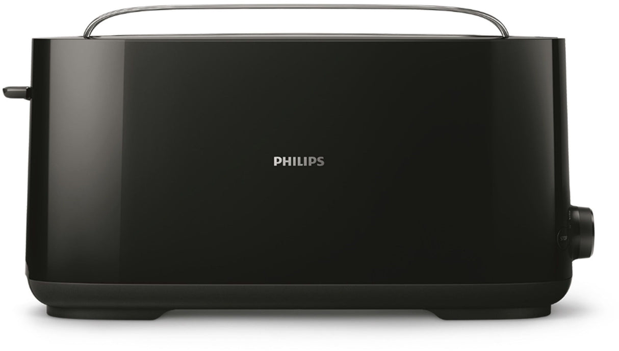 Grille-pain - PHILIPS - HD2590/90 - Collection Daily petit déjeuner - 1 fente longue - 830W - Noir