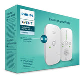 Ecoute-bébé SCD 502/26 - PHILIPS AVENT - Audio DECT - Gris/Blanc - Portée 300m - Volume réglable - Autonomie 24h