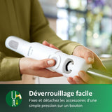 Mixeur plongeant - PHILIPS - HR2534 - 650W - 1 vitesse - Blanc