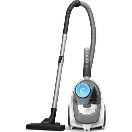 Aspirateur sans sac - PHILIPS - XB2122/09 - Série 2000 - 850W - 77db - Blanc/bleu