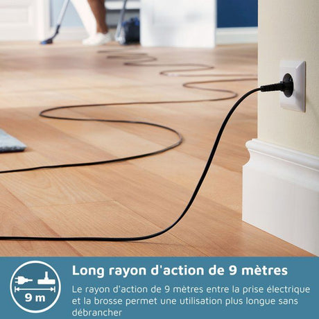 Aspirateur sans sac - PHILIPS - XB2122/09 - Série 2000 - 850W - 77db - Blanc/bleu