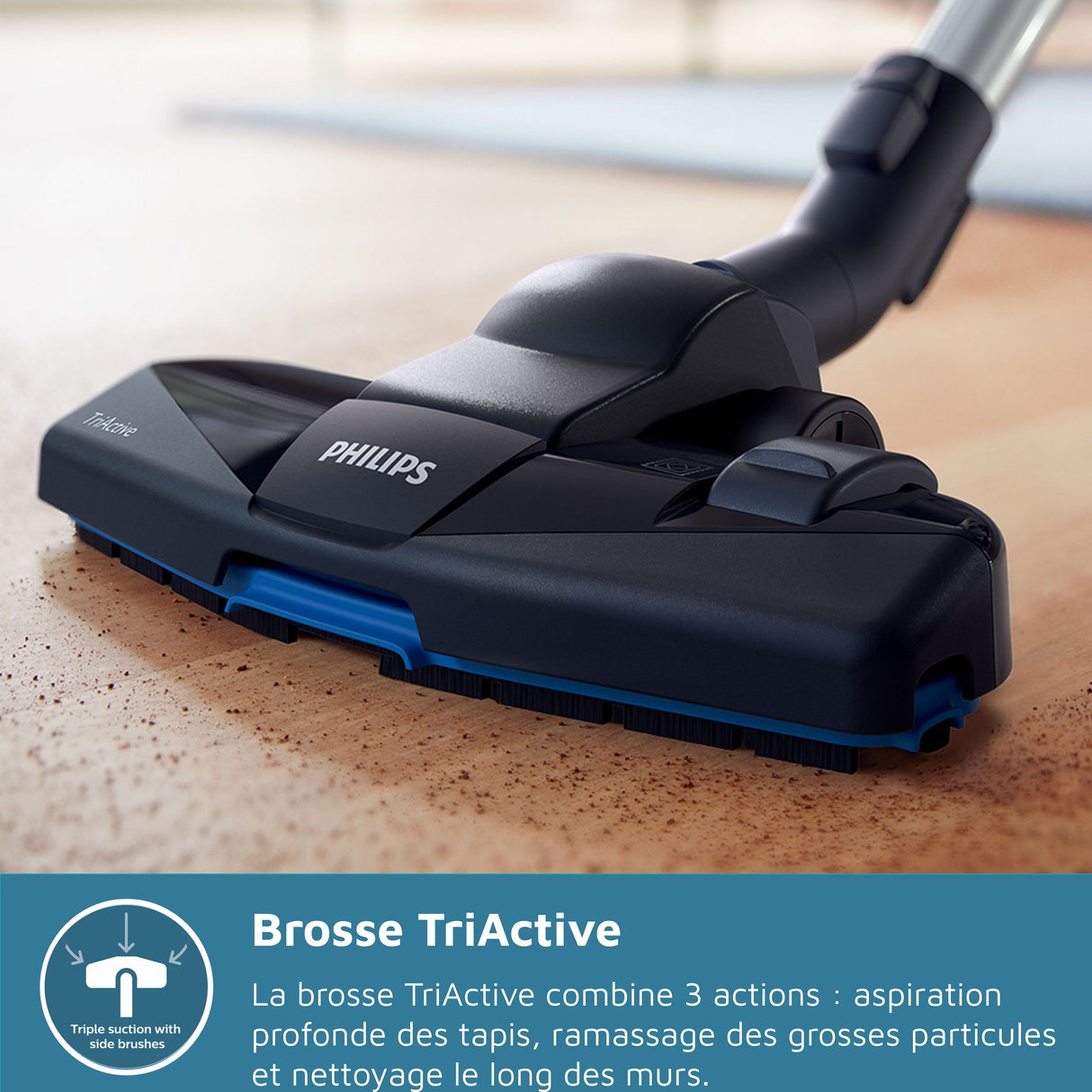 Aspirateur avec sac - PHILIPS - XD3112/09 - Série 3000 Performer Compact - 900W - 79db - Noir