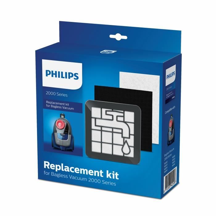 Kit d'entretien anti-poussiere pour aspirateur sans sac Philips  Série 2000 XV1220/01