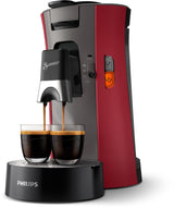 Cafetiere a dosette - PHILIPS - Senseo - CSA240 - Select rouge