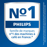 Cafetiere a dosette - PHILIPS - SENSEO - CSA240/71 - Select - Bleu nuit