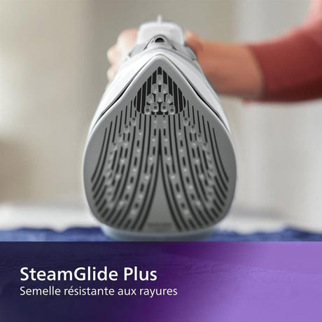 Fer a repasser - PHILIPS - DST5010/10 - Fer a vapeur Série 5000 - 40gr/min vapeur continue - 2400W - Blanc