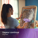 Défroisseur a main - PHILIPS - STH3010/70 - Steamer pliable Série 3000 - 20gr/min vapeur continue - 1000W - pret en 30sec - Vert