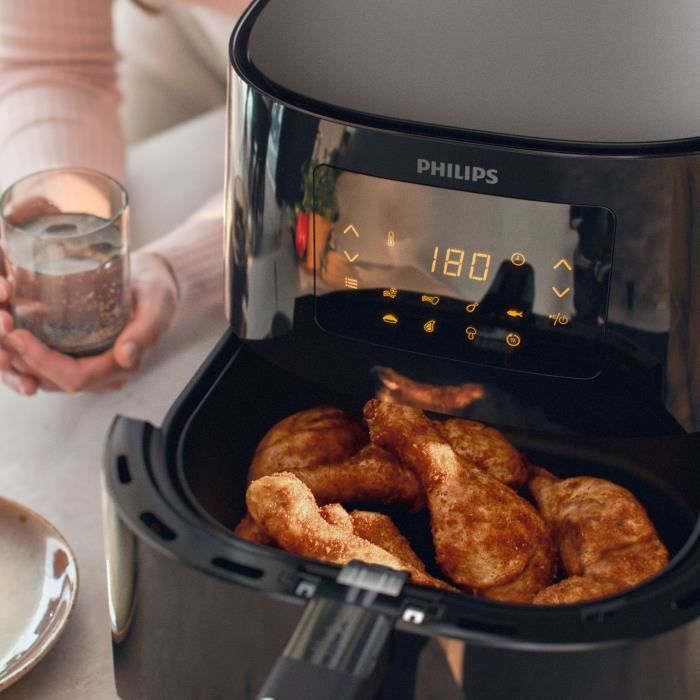 Friteuse sans huile - PHILIPS - Airfryer XL HD9270/70 SÈrie 3000 - 6,2L - Technologie Rapid Air - 7 prÈrÈglages - Noir