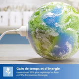 Friteuse sans huile - PHILIPS - Airfryer XL ConnectÈ HD9280/60 - 6,2L - Technologie Rapid Air - 7 prÈrÈglages - Gris