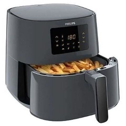 Friteuse sans huile - PHILIPS - Airfryer XL ConnectÈ HD9280/60 - 6,2L - Technologie Rapid Air - 7 prÈrÈglages - Gris