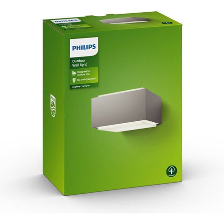 Applique murale - PHILIPS - Hérisson - Gris - 1x42 W - 230 V - IP44