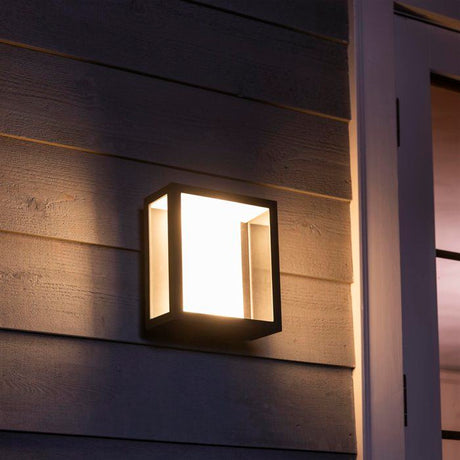 Applique murale - PHILIPS HUE - Impress - Lumiere blanche et colorée - Noir - Large - IP44