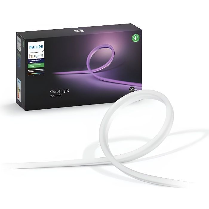 Ruban lumineux connecté Philips Hue White Outdoor Lightstrip - 5 m pour éclairage extérieur