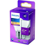 PHILIPS LED Classic 40W SphÈrique E27 Blanc Chaud DÈpolie Non Dimmable