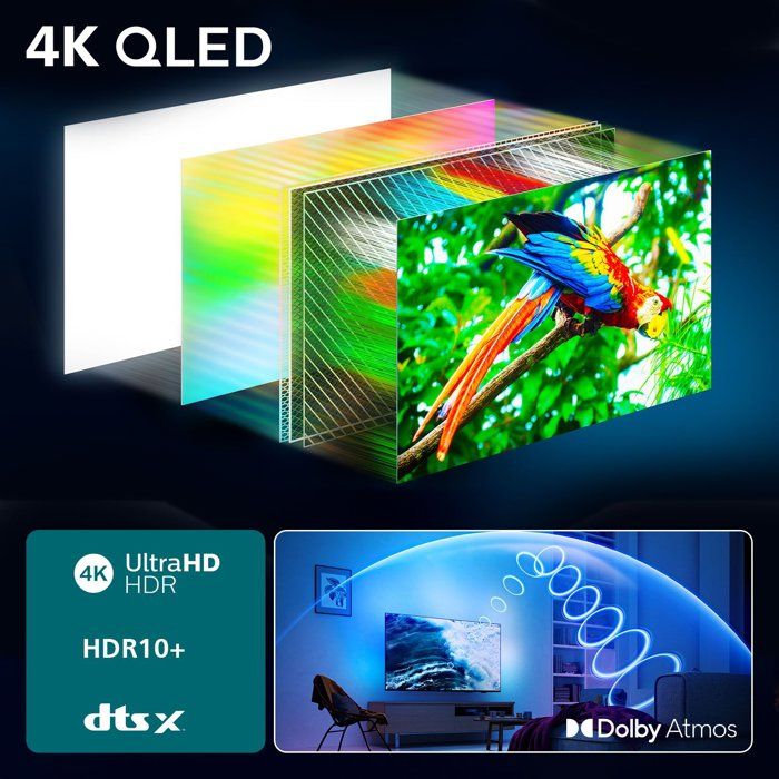 Philips 55PUS8400 Ambilight - TV QLED 55 (139 cm) - 4K UHD 3840x2160 - Dolby Atmos - Smart TV - 3xHDMI