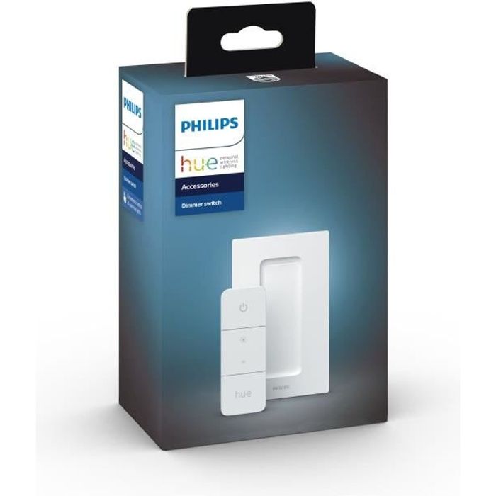 Accessoire pour lampe connectée Philips Hue Hue Dim Switch Télécommande nomade variateur de lumiere