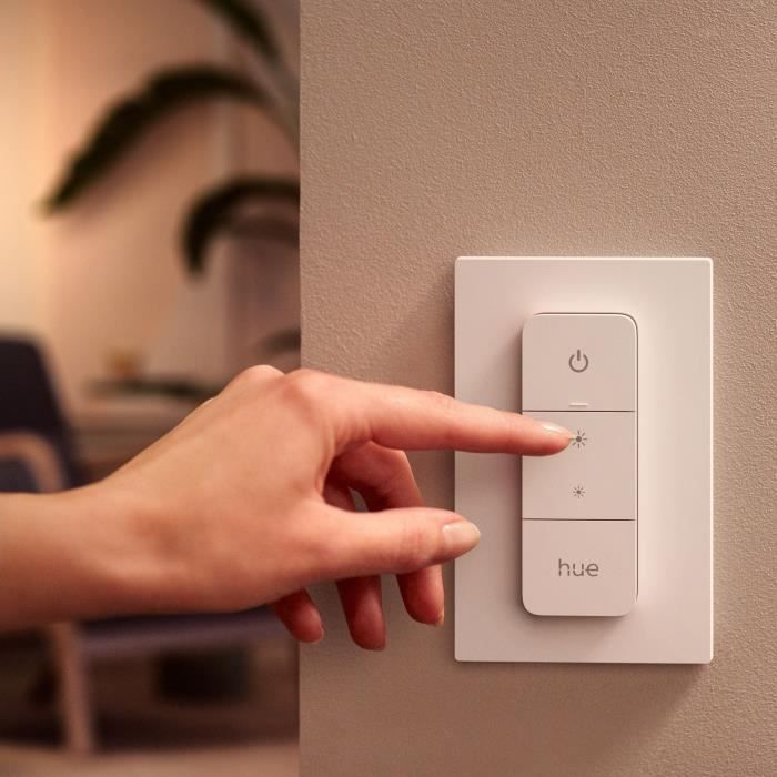 Accessoire pour lampe connectÈe Philips Hue Hue Dim Switch TÈlÈcommande nomade variateur de lumiere