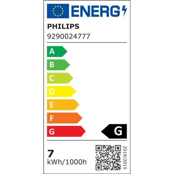 Philips Hue White Ambiance, ampoule LED connectée E27 Filament ST64, compatible Bluetooth, fonctionne avec Alexa, Google et Homekit