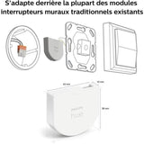 Module d'interrupteur mural - PHILIPS HUE - Pack de 2 - Blanc - Compatible Alexa - Intérieur
