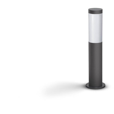 Lampadaire extérieur sur poteau - UTRECHT - Poteau anthracite - 1x20 W - Haute tension