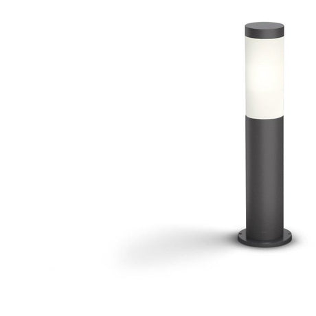 Lampadaire extérieur sur poteau - UTRECHT - Poteau anthracite - 1x20 W - Haute tension