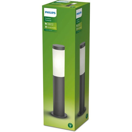 Lampadaire extérieur sur poteau - UTRECHT - Poteau anthracite - 1x20 W - Haute tension