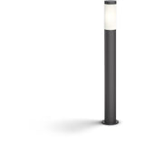 Lampadaire extérieur sur poteau - UTRECHT - Poteau anthracite - 1x20 W - Haute tension