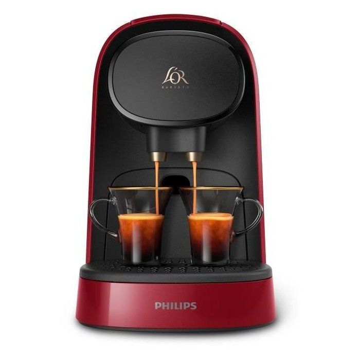 Cafetiere a capsules - PHILIPS - L'OR BARISTA - LM8012/51 - Original - Rouge