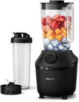 Blender - PHILIPS - HR2041/41 - 4 lames ProBlend 4 - Capacité maximale de 1,9L - 450 W - 1 vitesse - Fonction pulse - +Gourde - Noir