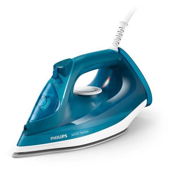 PHILIPS Fer a repasser DST3040/70, 2400W, Pressing 200 g/min, Débit vapeur 40 g/min, Anticalcaire, Semelle céramique