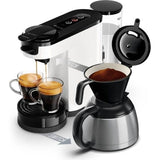 Cafetiere a dosette - PHILIPS - SENSEO - HD6592/05 - Switch 2-en-1 dosette & filtre - Blanc