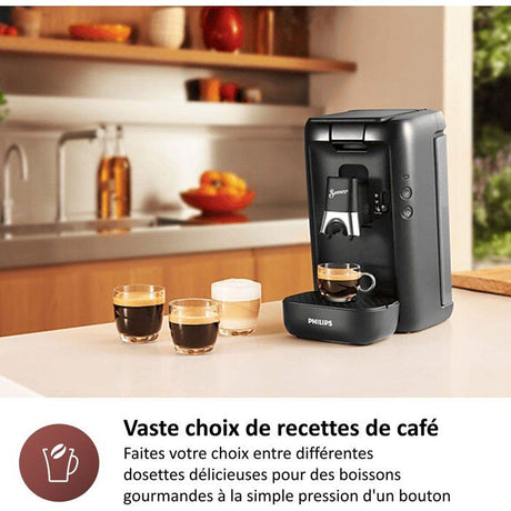 Cafetiere a dosette - PHILIPS - SENSEO - CSA260/51 - Maestro - Gris cachemire
