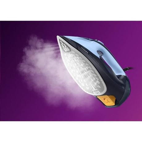 Fer a repasser vapeur - PHILIPS - DST7041/20 - A vapeur avec systeme Quick Calc - 50g/min vapeur continue - 2800W - Bleu
