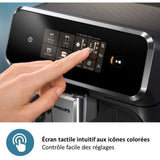 Machine a café Expresso broyeur - PHILIPS - EP2336/40 - Série 2300 - LatteGo - 4 recettes - Broyeur céramique - Noir chromé