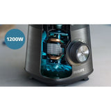 Blender - PHILIPS HR3041/00 - Bol 2 L - gourde incluse - lames amovibles - Gris
