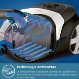 Aspirateur avec sac - PHILIPS - XD5123/10 - Série 5000 - 900W - 77db - Noir intense