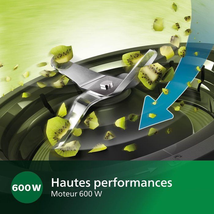 Blender mixeur - PHILIPS - HR2291/20 - Série 3000 avec hachoir - 600W - 2L - Blanc