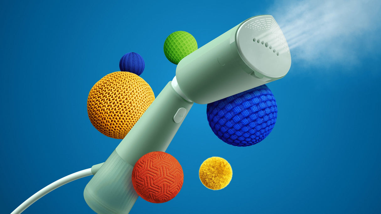 Défroisseur a main - PHILIPS - STH5010/70 - Steamer inclinable Série 5000 - 24gr/min vapeur continue - 1300W - 35sec - Vert eau