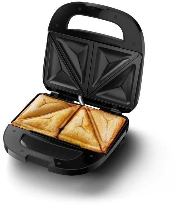 Croque monsieur - PHILIPS - HD2331/90 - Série 3000 - 750W - Plaques croque-monsieur toaster - Noir