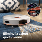 Aspirateur robot laveur avec station - PHILIPS - XU5100/20 - Série 5000 - 10 000 Pa - = 66 dB - Beige