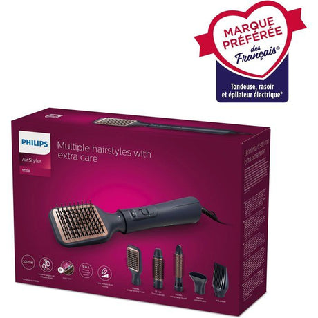 Brosse soufflante - PHILIPS - BHA530/00 - Brillance - 1000 W - 2 vitesses