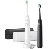 Brosse a dents - PHILIPS - HX7109/01 - Sonicare - Double manche Serie 5300 - Blanc & Noir - Eléctrique