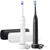 Brosse a dents - PHILIPS - HX7429/02 - Sonicare - Double manche Serie 7100 - Blanc & Noir - Eléctrique