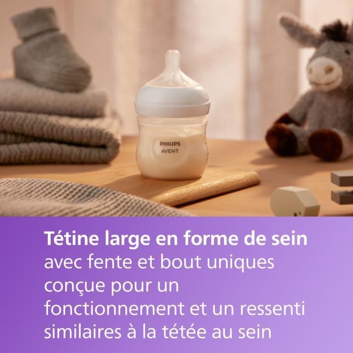 Coffret découverte - PHILIPS AVENT - Natural 3.0 - Biberon 125ml + Sucette Ultra Air 0-6M