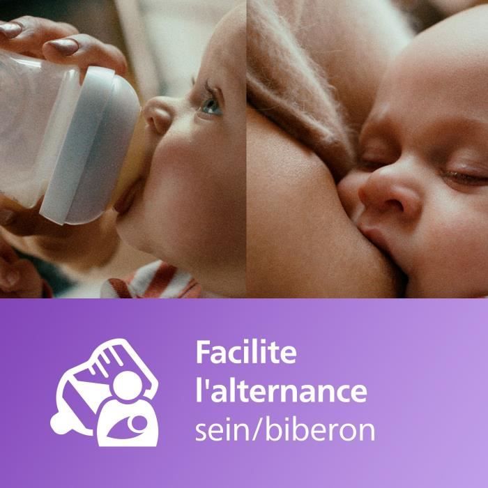 Coffret découverte - PHILIPS AVENT - Natural 3.0 - Biberon 125ml + Sucette Ultra Air 0-6M