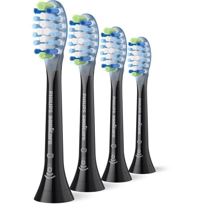 Lot de 4 tetes de brosse - PHILIPS - HX9044/88 - C3 black