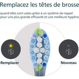 Lot de 4 tetes de brosse - PHILIPS - HX9044/88 - C3 black